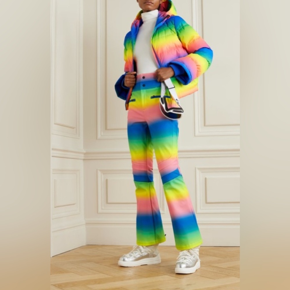 Perfect Moment Women Rainbow Aurora Flare Pants S **Pristine, Never worn**